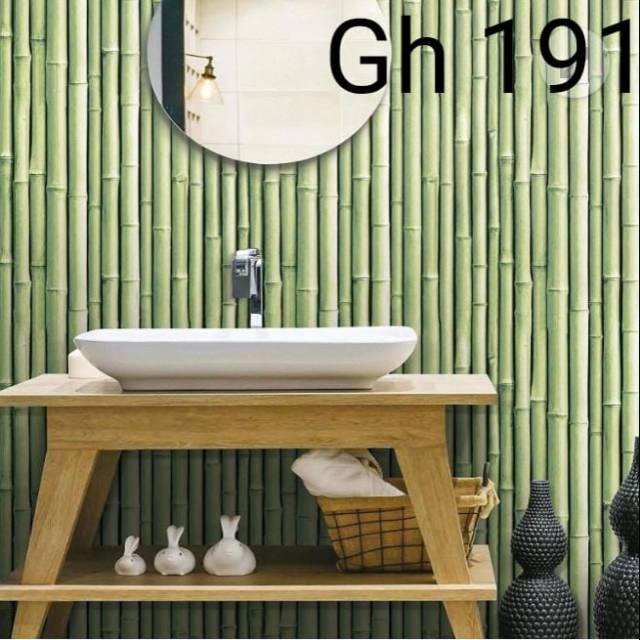 HARGA MURAH !!!Wallpaper Dinding Premium High Quality 45cm X 10M Black White Marbel Batik Garis Ulir Gold