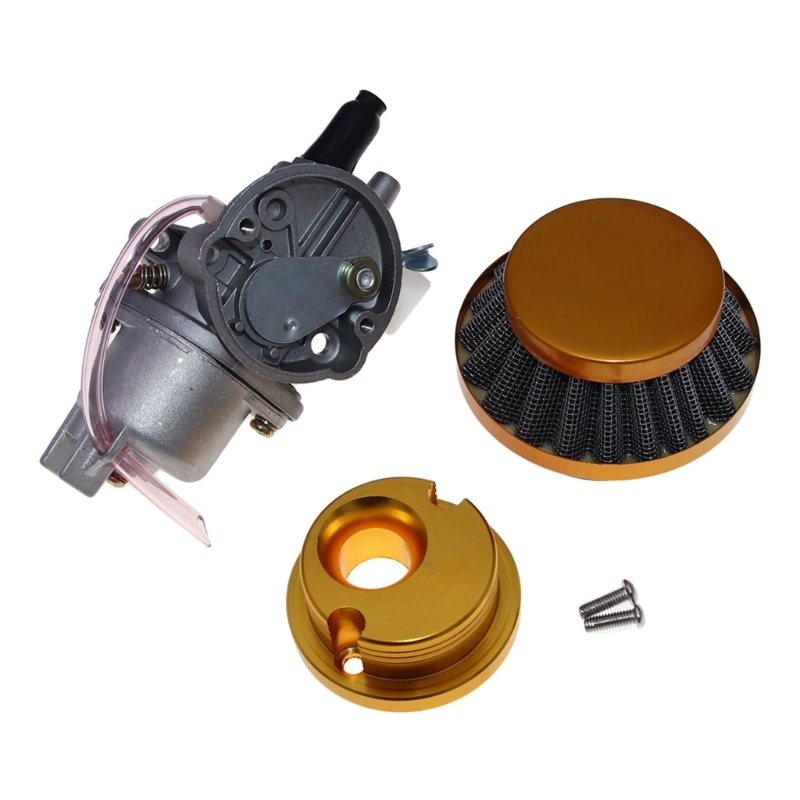 Karburator Motor Mini Dengan Filter Udara Pengganti Untuk 43cc-49cc 2 Stroke ATV Quad Dirt Bike Scooter