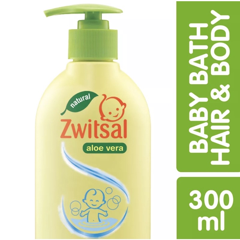 zwitsal baby natural 2in1 hair&amp;body baby bath 300ml