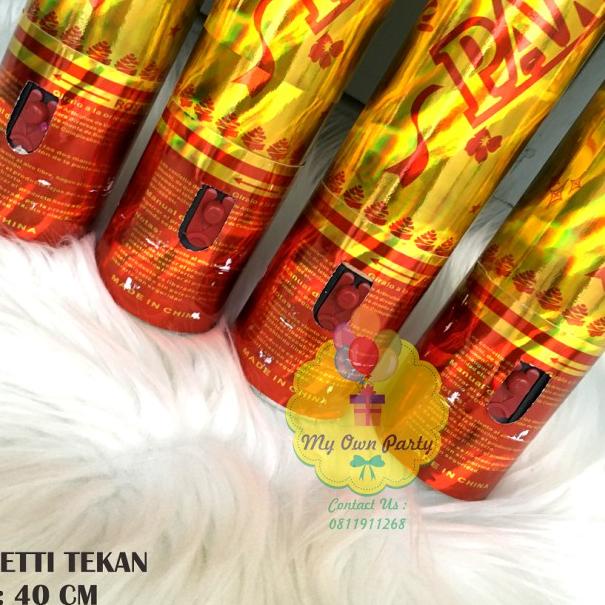 ♥ Confetti Tekan 40 Cm / Party Popper Tekan / Party Popper Pencet 40 Cm ☄