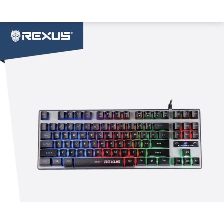 Rexus K9 TKL Fortress Backlit Floating Keys Gaming Keyboard REX-K9TKL