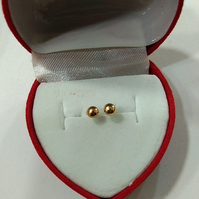 giwang bayi pentol polos 1/4 gram emas muda