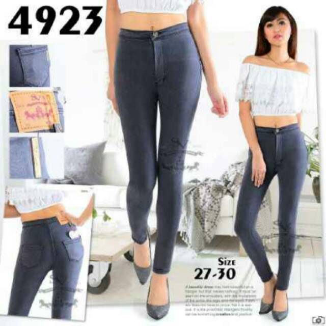 SV7 Highwaist Jeans Abu Tua