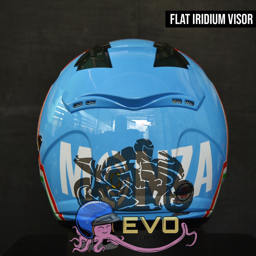 HELM CENTRO VRC ORIGINAL VISOR IRIDIUM FREE BUBBLE - ONGKIR 1KG SAJA