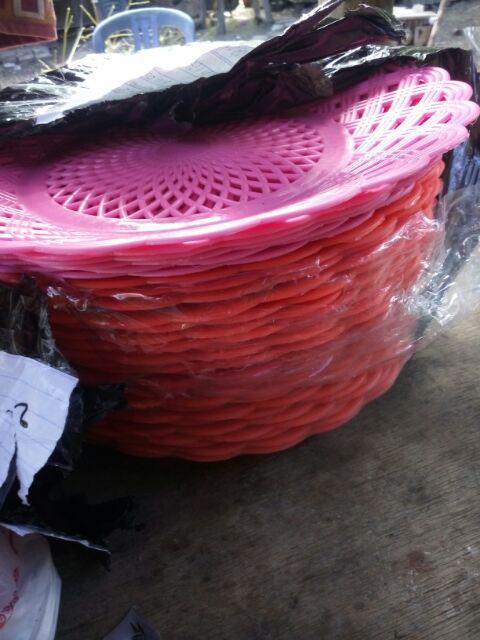 Piring Plastik Rotan Anyaman(tanyakan Stok Sblm Membayar)