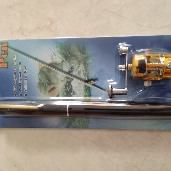 Pancingan pulpen mini fishing rod pen joran pancing pulpen pancingan