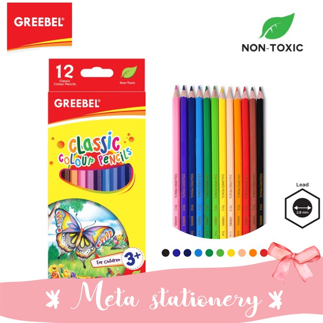 

Pensil Warna Classic 12 warna Greebel