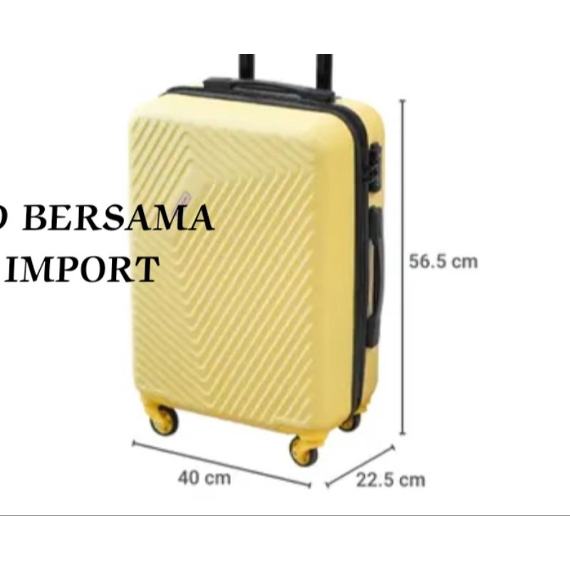 SUPERCASE Koper 20Inc Macaroon Kuning/Luggage Travel