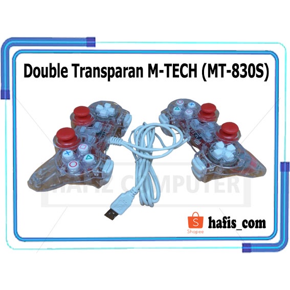 Gamepad Double Transparan M-TECH (MT-830S)