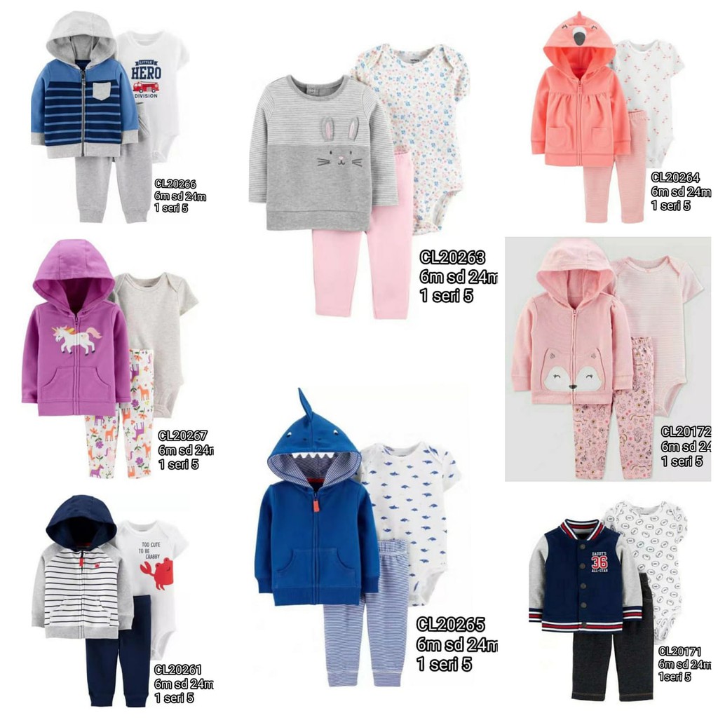 Catell Love Setelan Jaket 3in1 Baby Boy&amp;Girl