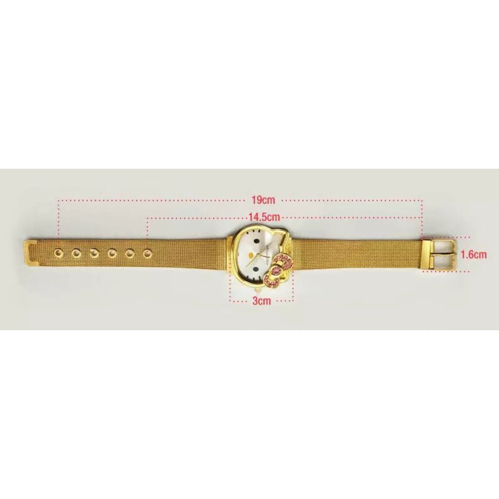 Jam Tangan Pasir Impor HELLO KITTY wanita Hot Trend Korea Fashion Anak dan Dewasa Analog Watch