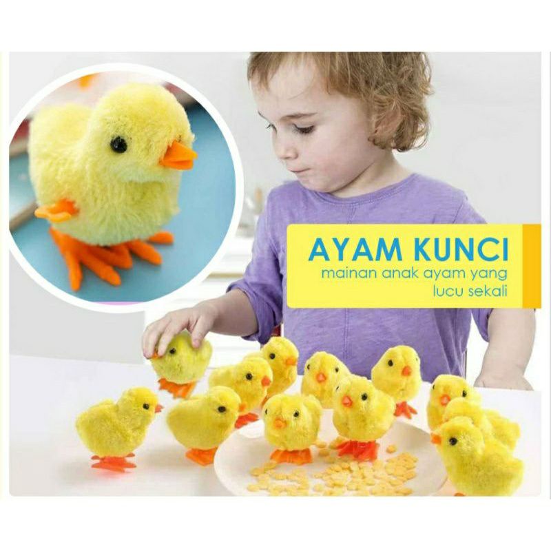 Mainan Anak Ayam Patok / Anak Ayam Kunci Lompat Jumping Chicken