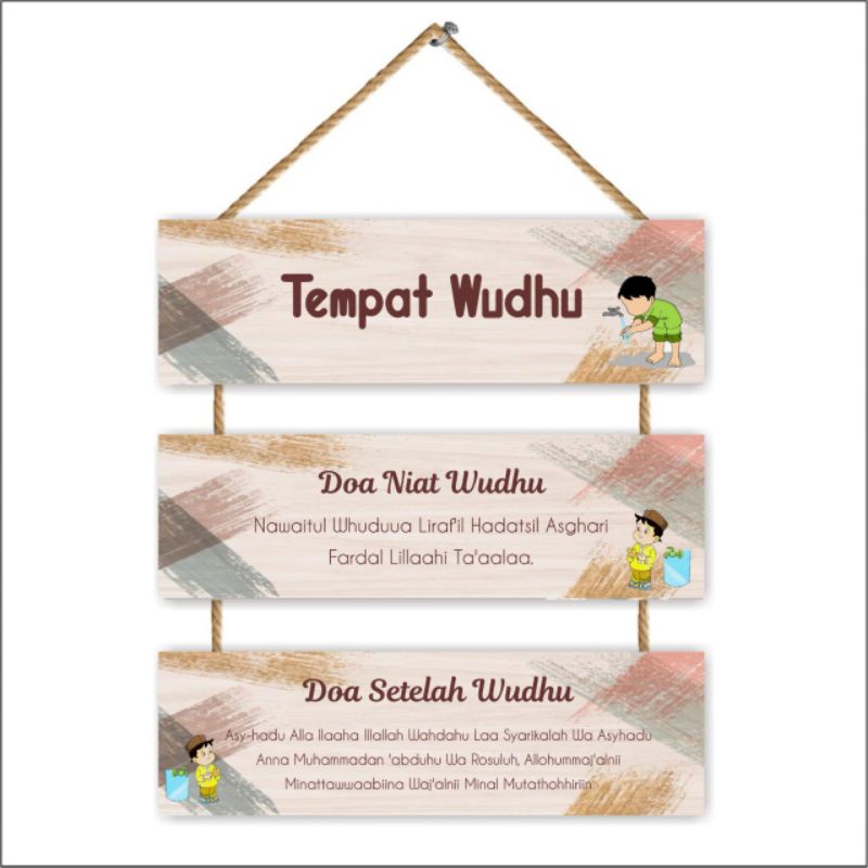 hiasan dinding tempat wudhu