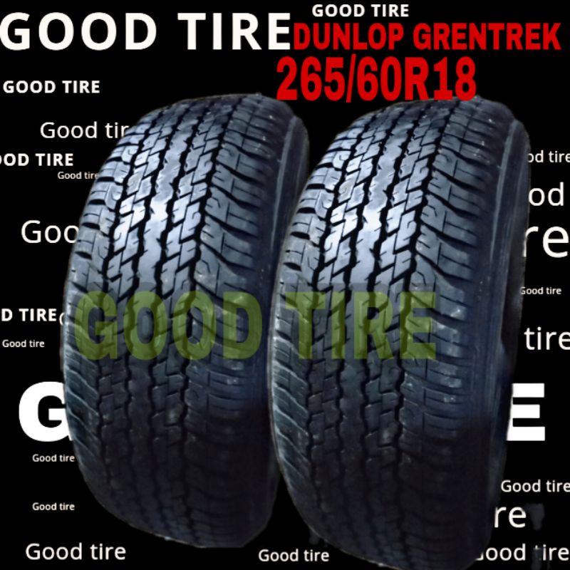 BAN MOBIL 265-60-18 R18 RING 18 DUNLOP AT20 AT25 PT COPOTAN SECOND SEKEN BEKAS BAN MOBIL PAJERO FORT