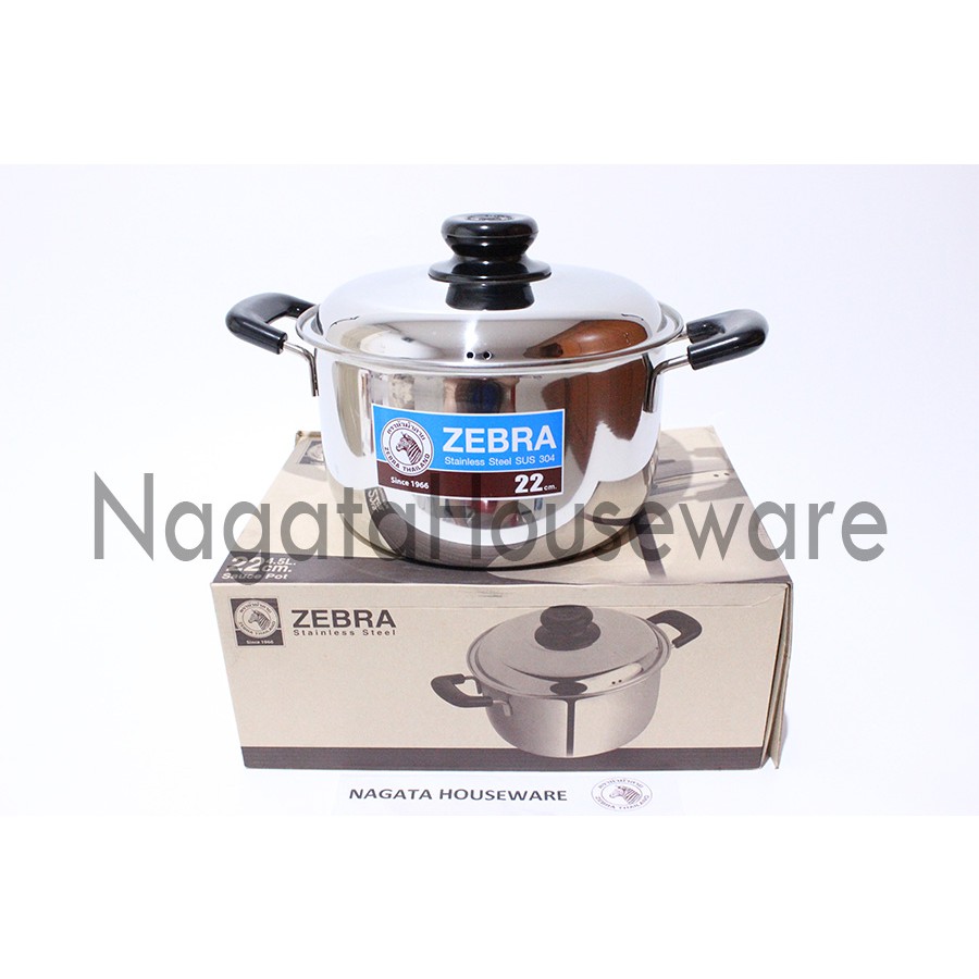 Panci Saus Stainless / Panci Masak / Panci Zebra / Panci Sop Sup Kuah / Soup Pot / Sauce Pot Zebra W