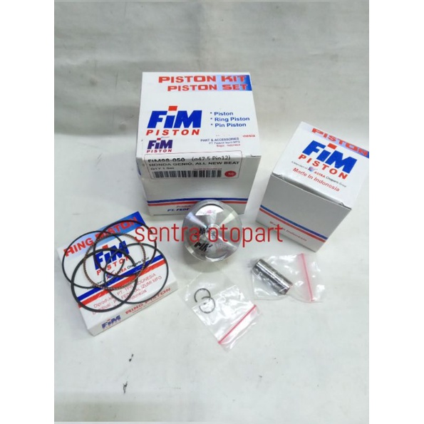 Piston seher kit beat led 2020 scoopy 2021 genio oversize 50 fim