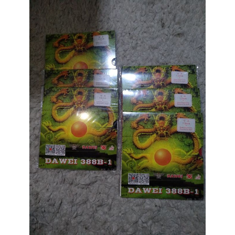 Bintik pendek serang PINGPONG TENIS MEJA DAWEI 388D-1 sponge 1.5 dan 1.8 mm Murah Dahsyat