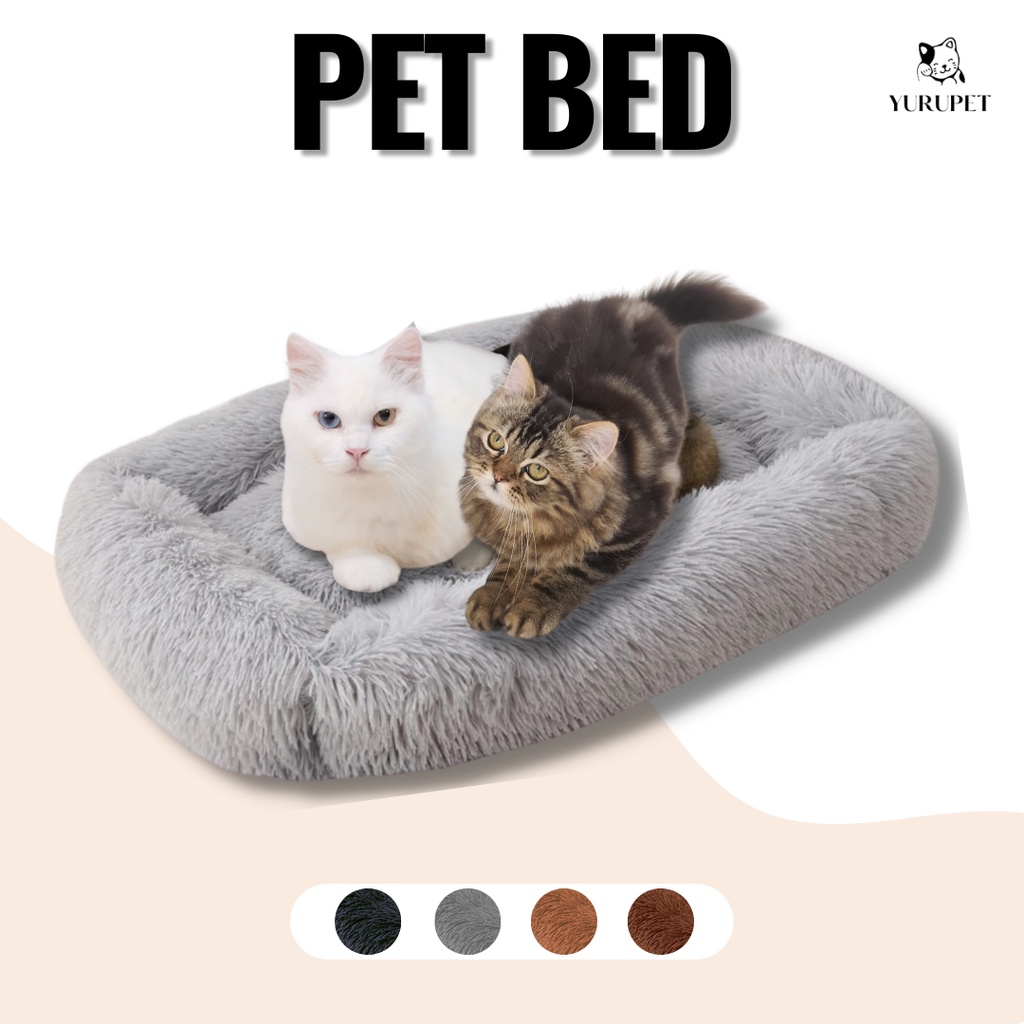 Tempat Tidur Kucing Bentuk Oval Jumbo Nyaman Untuk Peliharaan Kita Ukuran 70x50x10cm