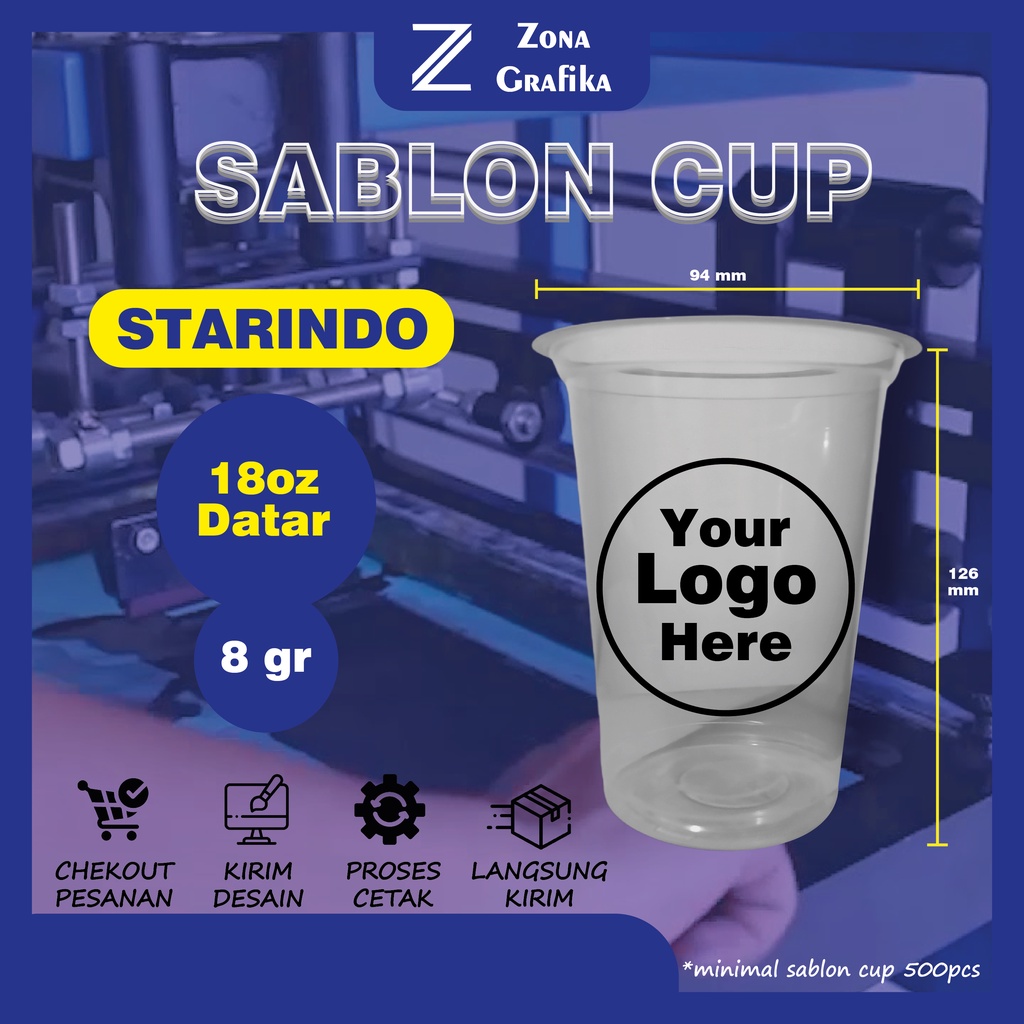 Sablon Cup STARINDO 18 oz