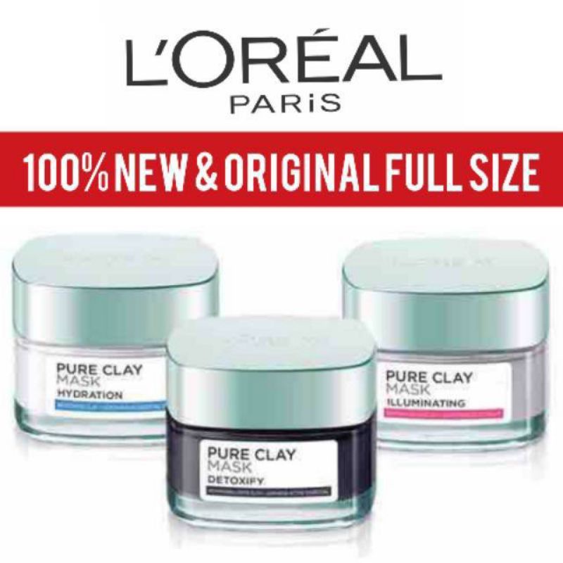 loreal paris pure clay mask DETOXIFY 50gr