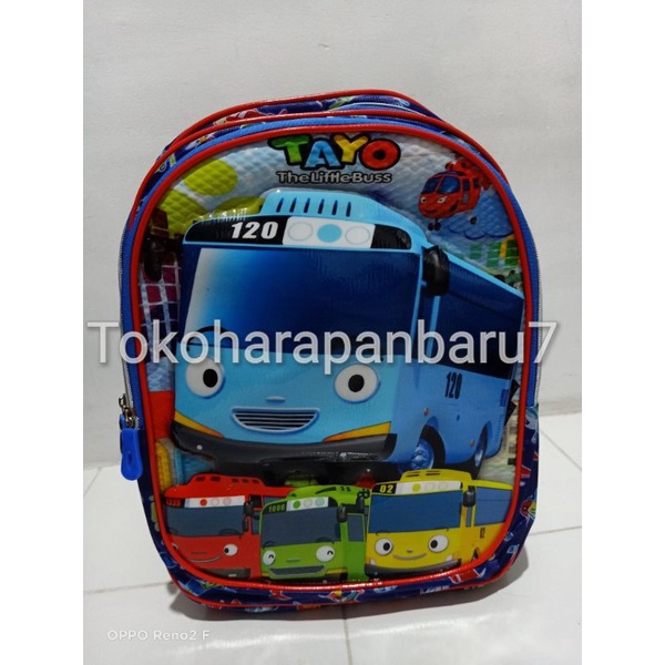 Tas Tayo Timbul / Ransel Tayo motif Timbul / Tas sekolah Tayo / Tas punggung Tayo / Tas ransel tayo