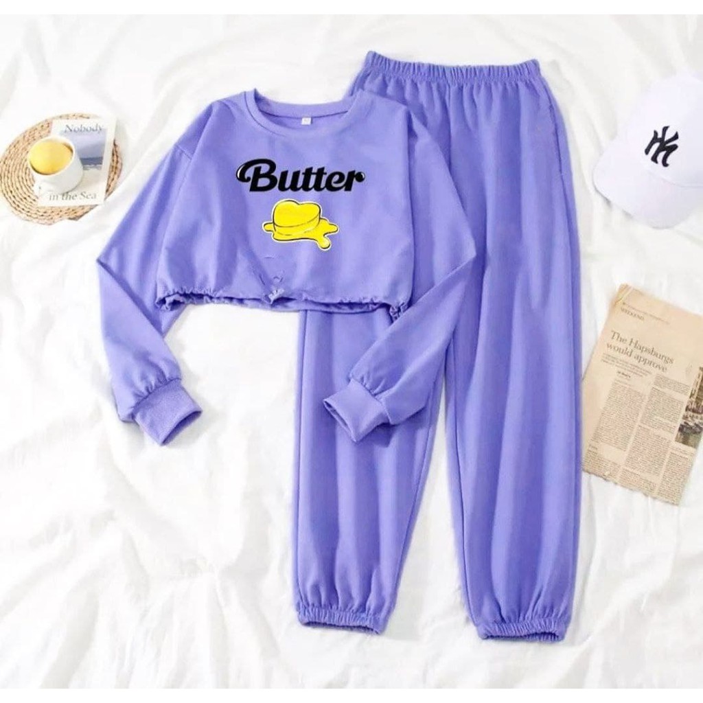 JAYA.Co Setelan BUTTER (Sweater + Celana Jogger)