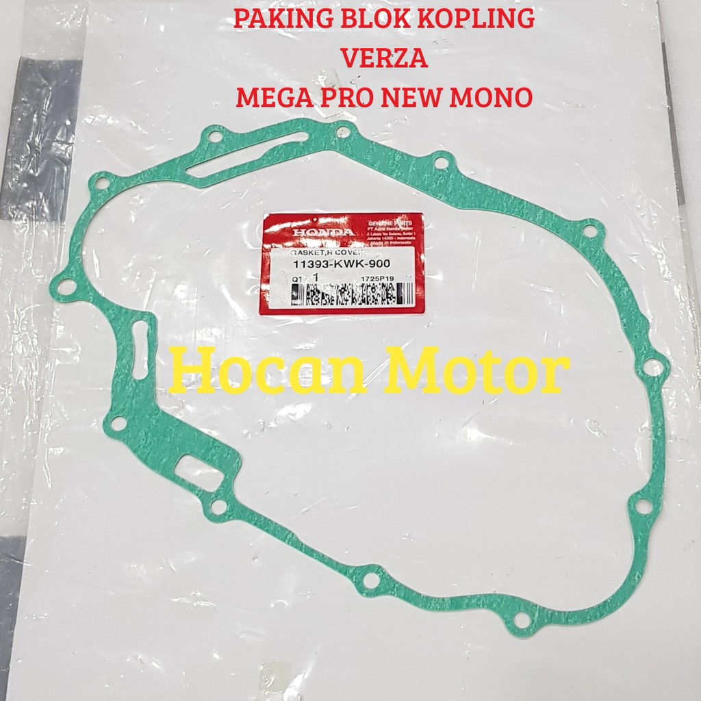 PAKING BLOK KOPLING VERZA MEGA PRO NEW MONO SHOCK 11393-KWK-900 ASLI AHM