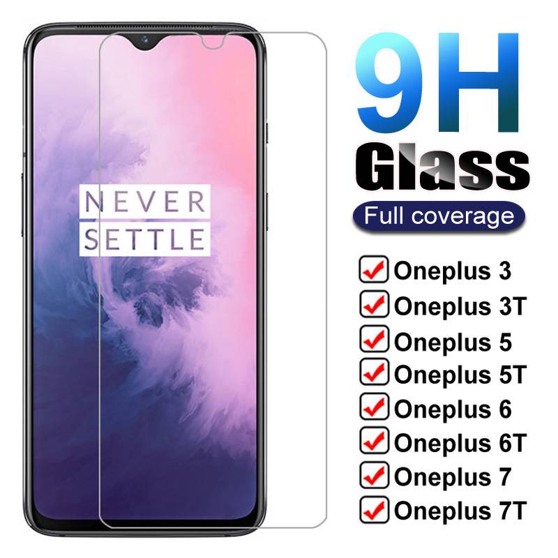 9H Tempered Glass For OnePlus 7t / 7 pro / 7 / 7t pro / 6t / 6 / 5t / 5 / 8 / 8 pro / 8t / 9 / 9 pro / 9R Screen Protector Glass Film Case