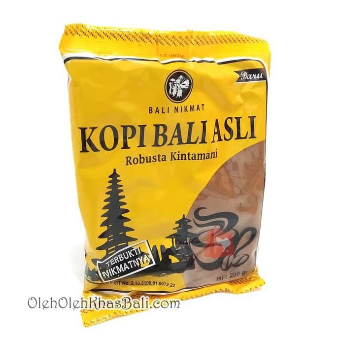 

Ready Stock Kopi Bali Asli Robusta Kintamani Cap Bali Nikmat 200Gr