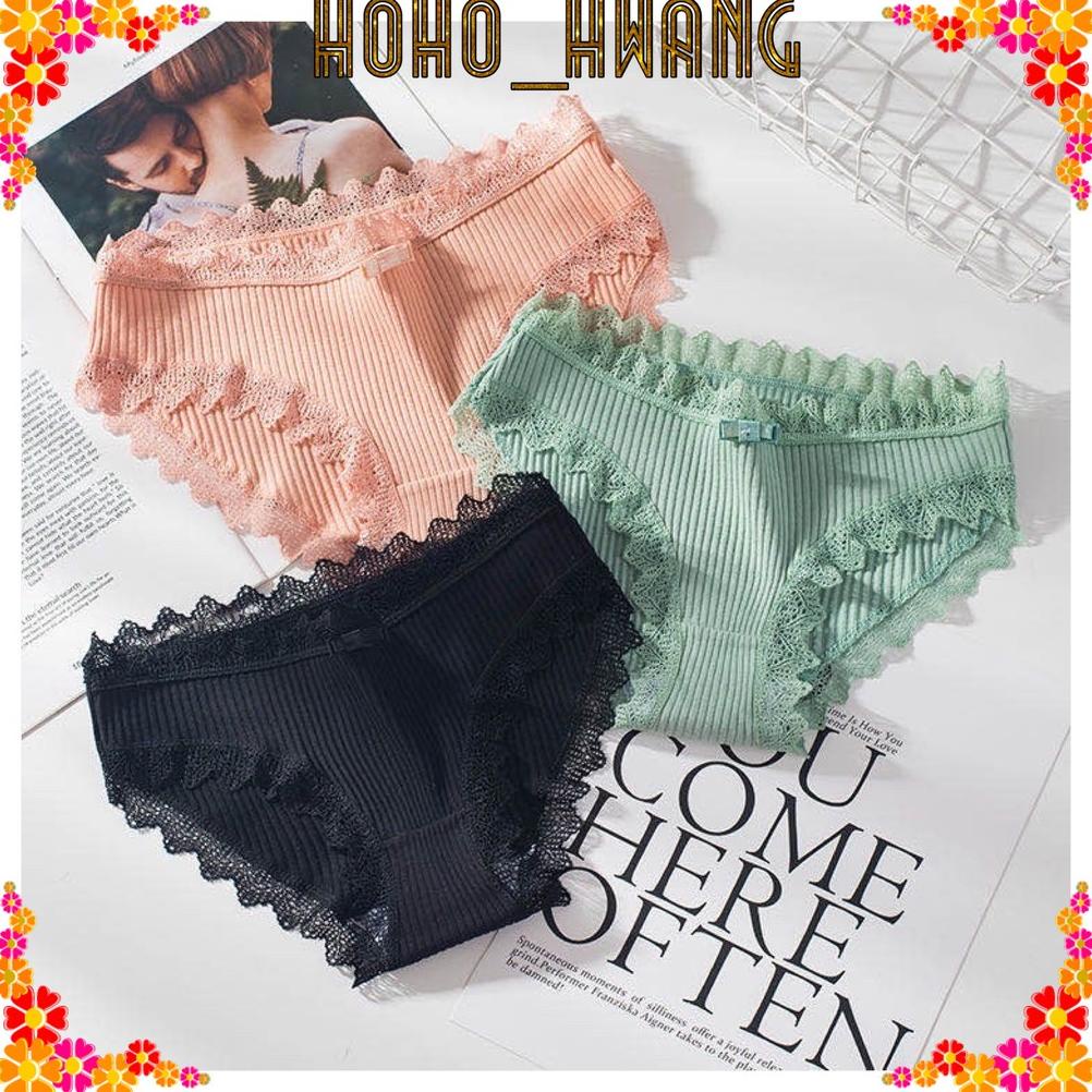 HOHO_HWANG (C-10) CELANA DALAM WANITA polos CD wanita PREMIUM QUALITY SEAMLESS halus bahan katun