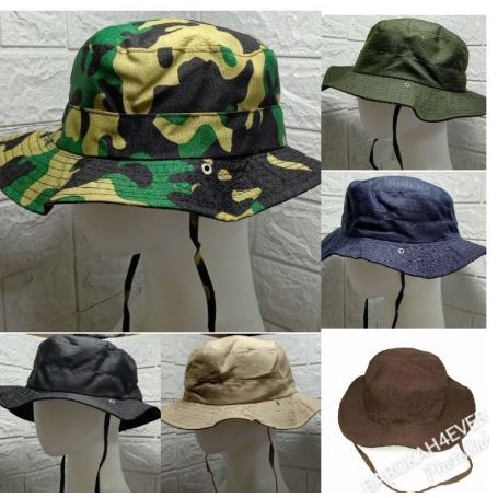 SALE TOPI RIMBA DEWASA PRIA-WANITA  GROSIR TOPI GUNUNG RIMBA  TOPI RIMBA POLOS