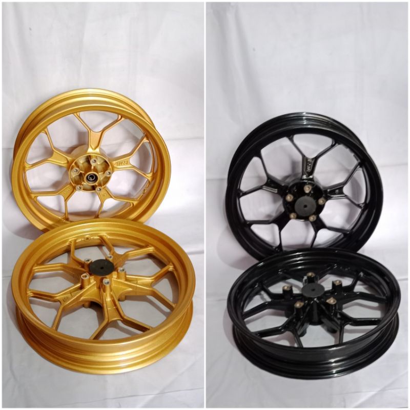 VELG PELAK TAPAK LEBAR  TRIPLE DISC V ROSSI YAMAHA R15 V2/R15 OLD PNP. VELG PELAK RACING TAPAK LEBAR