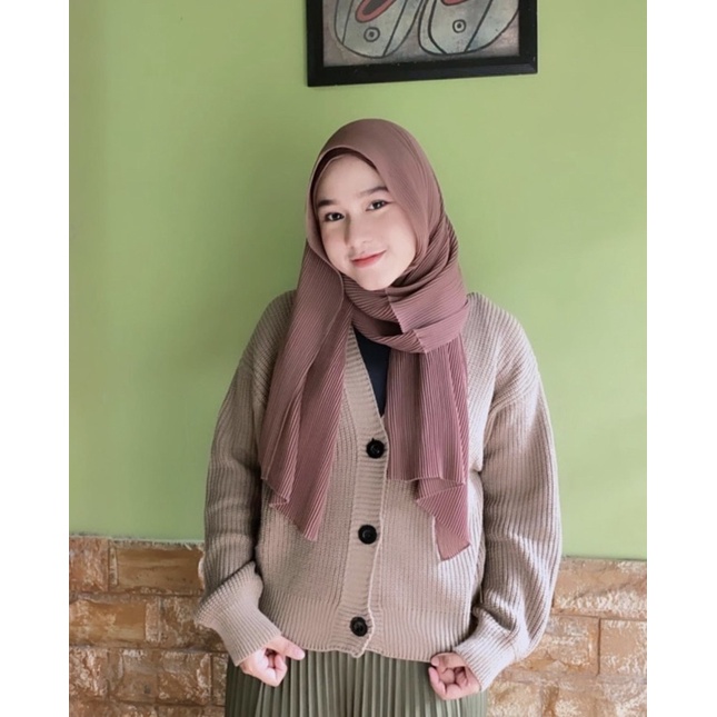 CARDIGAN RAJUT WANITA//NACARA CROP 7 GET//OUTER WANITA MURAH-1