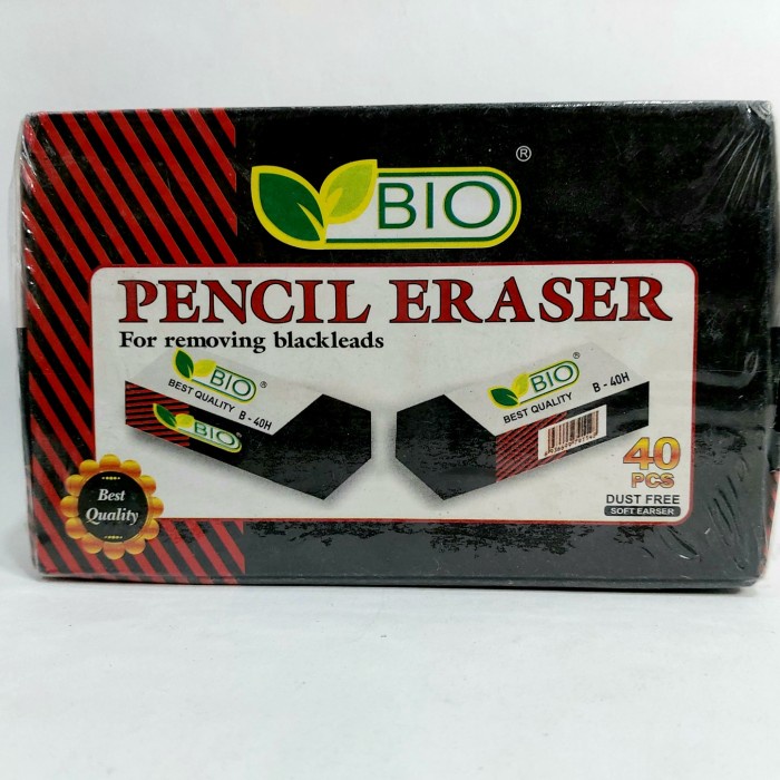 

PENGHAPUS PENSIL / STIP PENSIL HITAM 40PCS