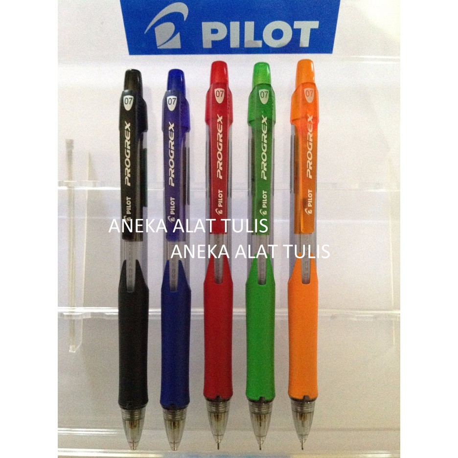 Pilot Progrex 0.7mm mechanical pencil Red barrel H-127-SL-SL-BGD  x 2 pcs 