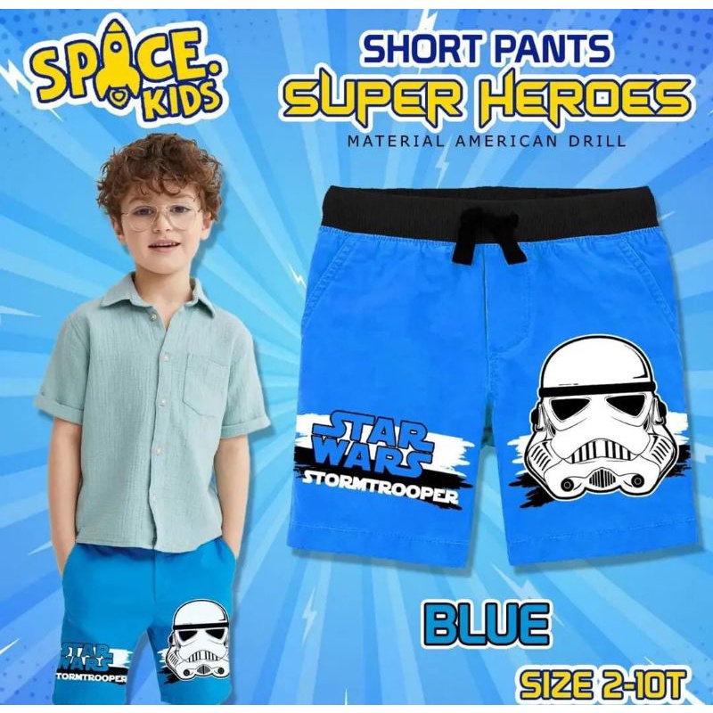 SHORT PANTS SUPER HEROES SPACEKIDS