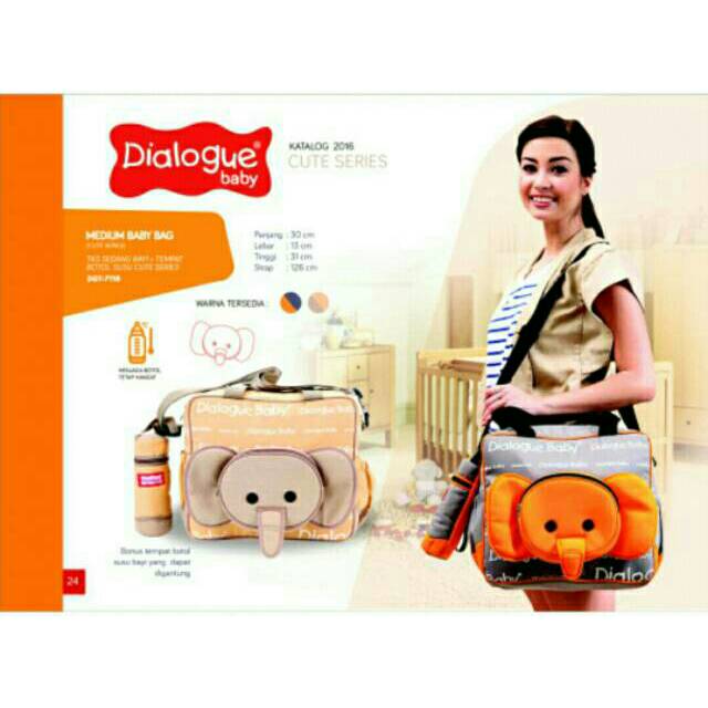 Dialogue Tas Bayi Medium&tempat botol - gajah