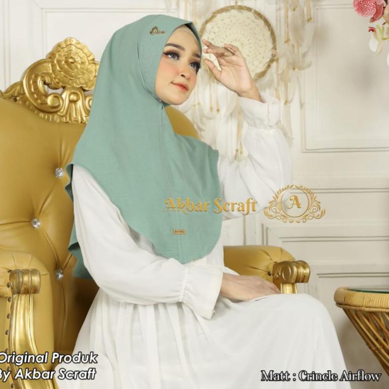 Jilbab Bergo Simple Daily Mini Oval 14 Ori Akbar Scraft {TGA.25Au22ι}
