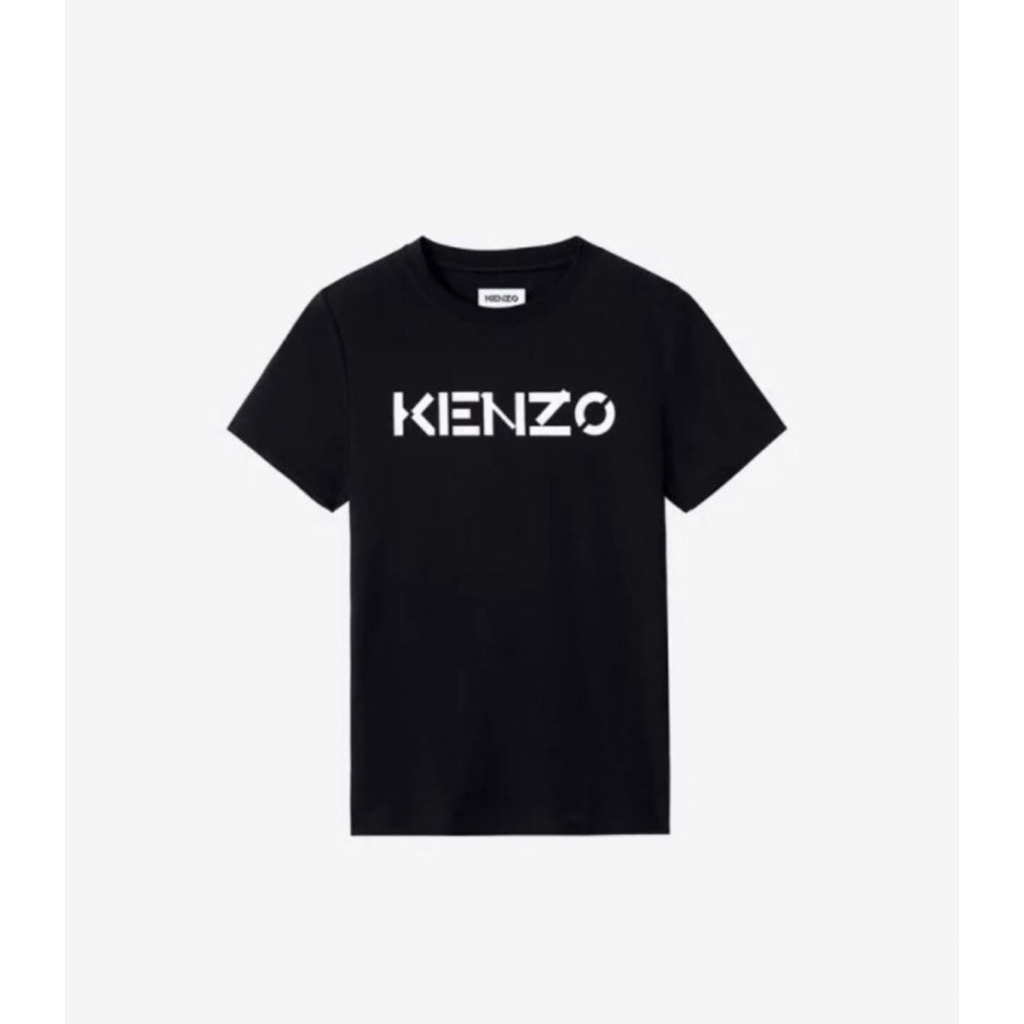 Kenzo Font Wording Season 2021 Tee In Black - ORIGINAL 100%