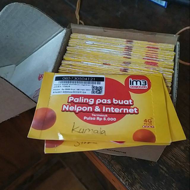 Perdana Otp Indosat Bekas Sp Lainya Fresh..