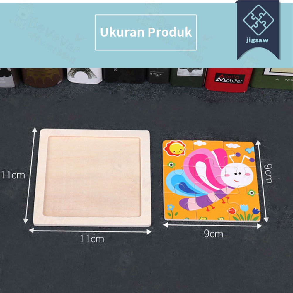 BEVAVAR  Mainan Edukasi Puzzle Kayu Anak Wooden Toys