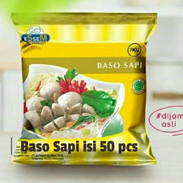 

Baso sapi Sari Murni kuning isi 50pcs