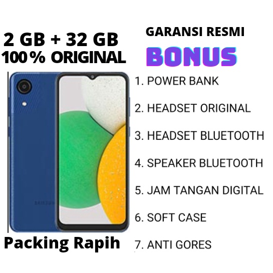 SAMSUNG A03 CORE RAM 2/32 RESMI