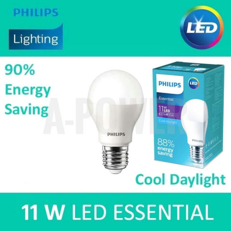 Philips - Lampu LED Essential 11W (Putih)