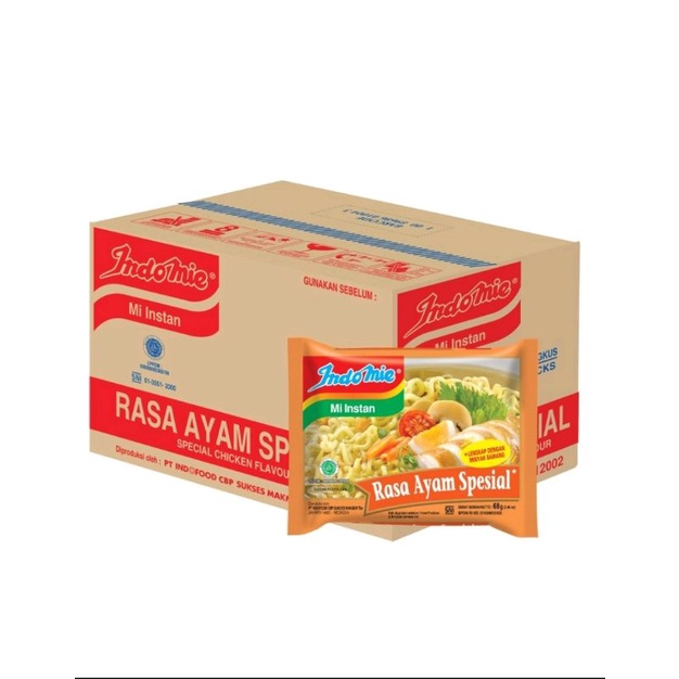 

Indomie Rebus Rasa Ayam Spesial 68g 1 dus isi 40 pcs