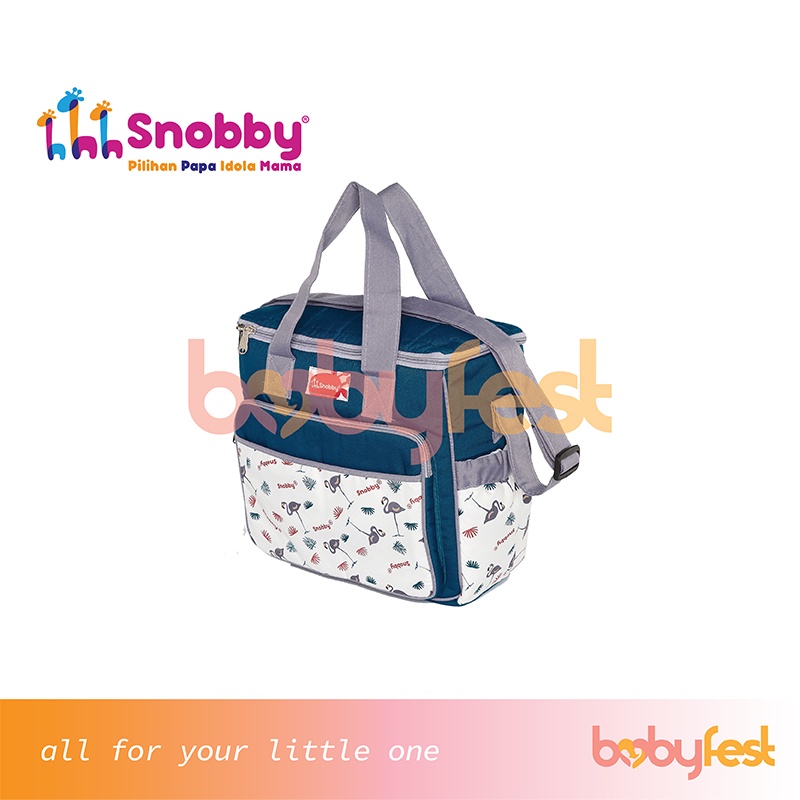 Snobby Tas Bayi Medium Flamingo Series Aplikasi Saku print TPT5272