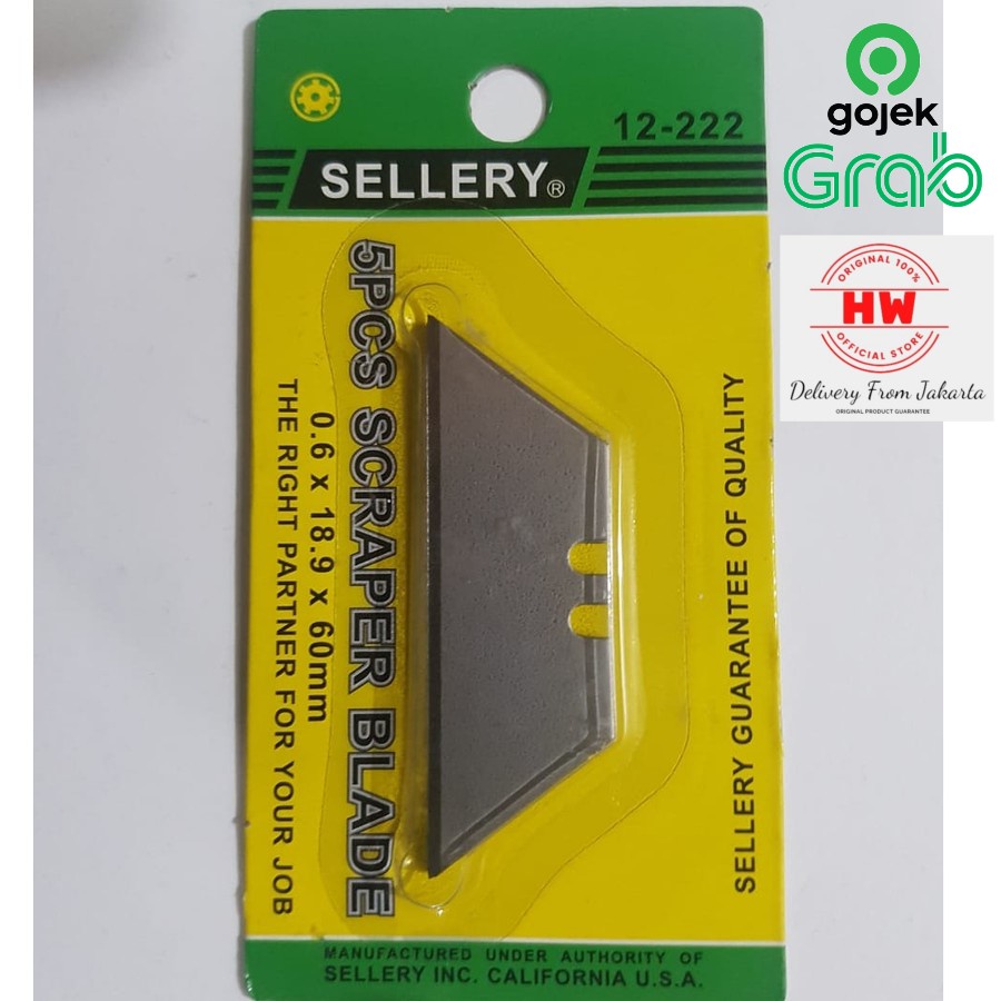 

REFILL MATA PISAU CUTTER TRAPEZIFORM BLADE 5 pc SELLERY 12-222