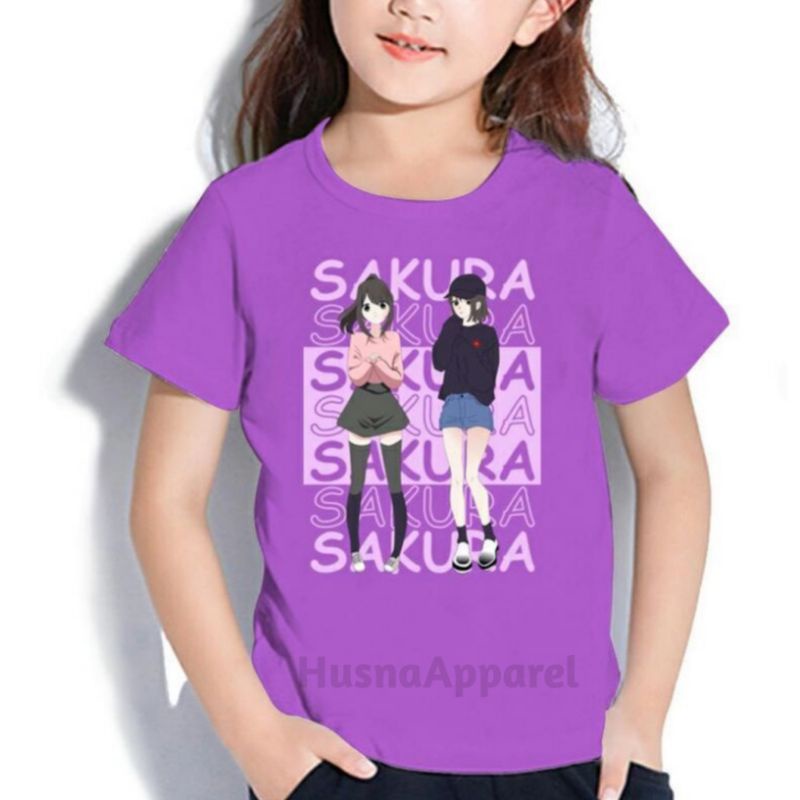 BAJU ANAK KAOS ANAK PEREMPUAN SAKURA SIMULATOR