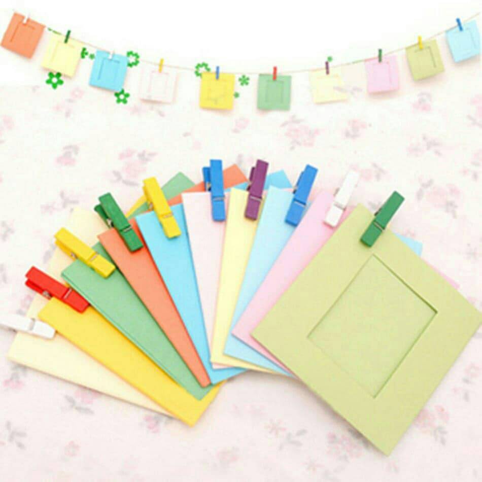 Bingkai Foto 10pcs Colorful DIY Hiasan Dinding