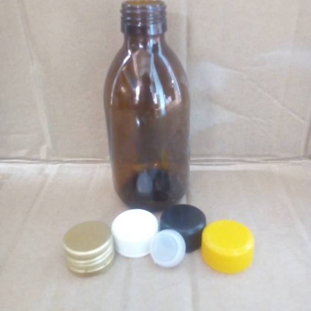 Botol kaca coklat 200ml